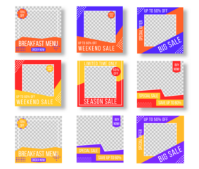 PNG story background with sale organic post media design photo minimalist fully banner style frame product memphis editable beauty booklet concept template eat marketing collection

