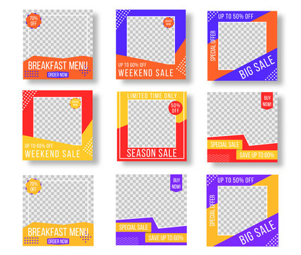 PNG story background with sale organic post media design photo minimalist fully banner style frame product memphis editable beauty booklet concept template eat marketing collection

