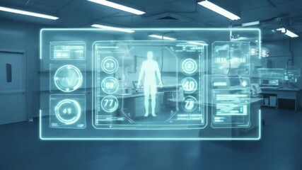 Advanced Medical Technology Futuristic Hospital Lab Equipment Modern Healthcare Innovation, Clean and clear visuals, perfect for overlaying your own sounds. - Powered by Adobe