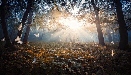 morning in the forest