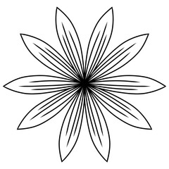 flower vector ornament