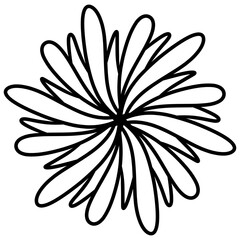 abstract flower icon ornament