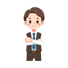 
illustration design of a manager