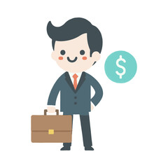 
illustration design of a manager