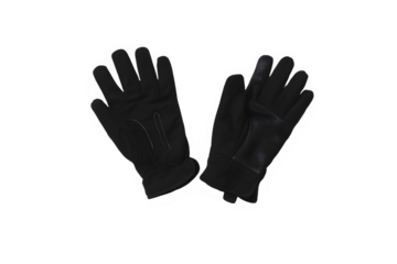 black leather gloves Transparent png illustration