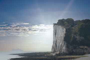 The White Cliffs of Dover in Dover, Kent, England