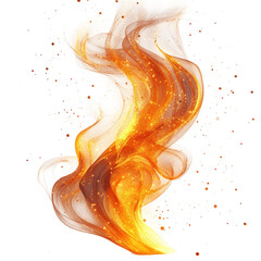 Fototapeta premium Abstract fire flame effect background design for graphic design and digital art projects use image effect on transparent background