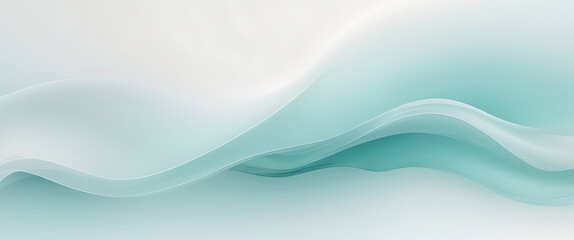 Soft Gradient Abstract Wave Background in Blue and White for Modern Design and AI Interface