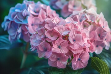Fototapeta premium The blooming scenery of the garden on the beginning of summer