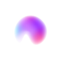 Color gradient circle backgrounds, abstract colors blend mesh with soft neon light, vector shapes. PNG. Abstract pastel neon holographic blurred grainy circle gradient on white background texture.