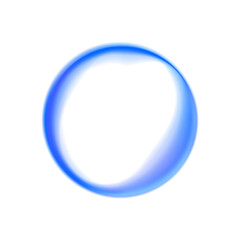 Neon futuristic light blue gradient sign frame on white background PNG. Neon light circle of speed in the form of a round whirlpool.	