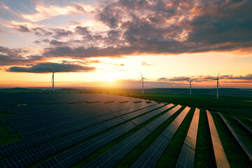 Wind turbines and solar parks are two adopted renewable energy technologies used to generate...