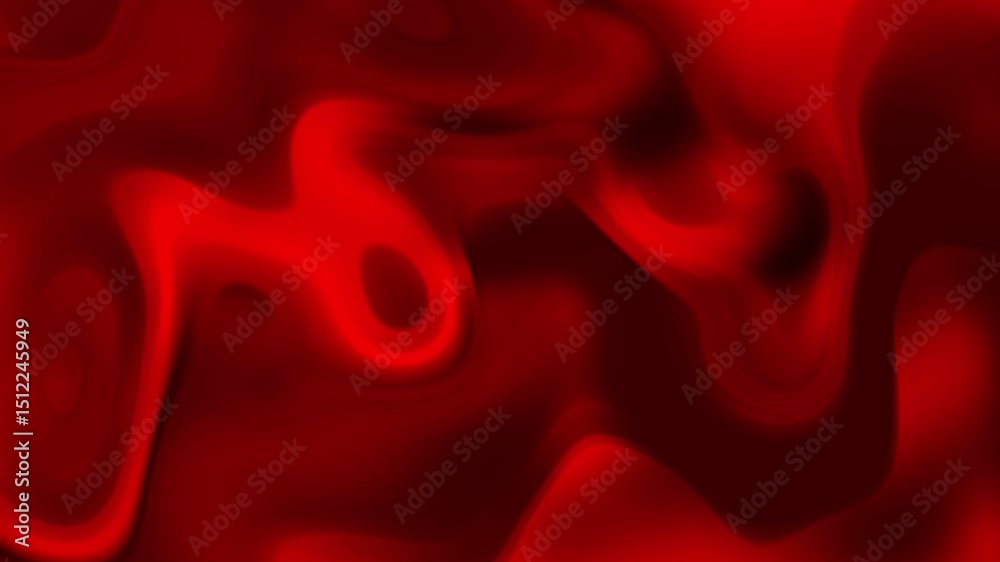 Aufkleber abstract red flowing texture background video footage seamless loop dynamic motion graphics vibrant 