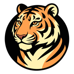 tiger head logo vector