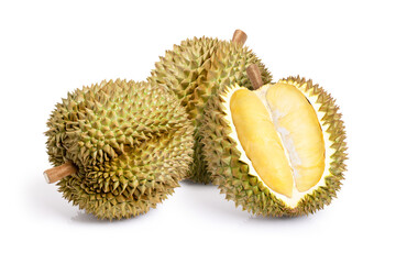 durian isolated on white background
