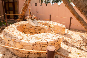 Al Yazra display in Emirates Heritage Village Traditional Emirati Life display in Abu Dhabi concept