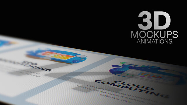 3D Mockup Camera Angle Animations (14) | Animated Screen Camera Close-Ups With Realistic Light and Depth (Drag & Drop)
