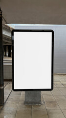Blank urban billboard beckons imagination, ripe for avant-garde art festival announcements or...