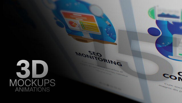 3D Mockup Camera Angle Animations (15) | Animated Screen Camera Close-Ups With Realistic Light and Depth (Drag & Drop)