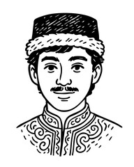 Chalk Doodle Art Profile Picture People