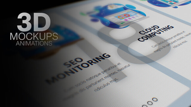 3D Mockup Camera Angle Animations (18) | Animated Screen Camera Close-Ups With Realistic Light and Depth (Drag & Drop)