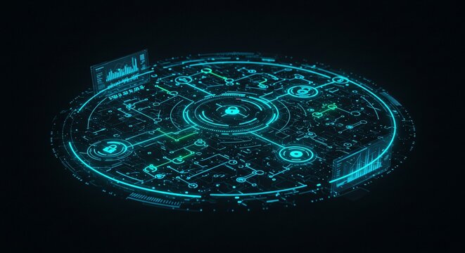A high-tech AI cyber defense platform that leverages real-time monitoring to proactively detect and neutralize digital threats
