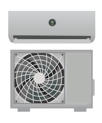 Fototapeta premium Air conditioner unit. vector illustration