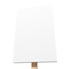 4K 3D Render of Blade Sign Rectangle. Transparent background. Mockup