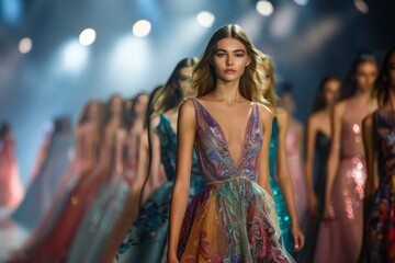 Gorgeous gowns on the fashion runway