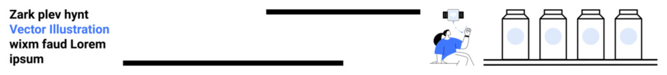 Person sitting with a smartphone shopping digitally, next to shelves holding milk bottles. Ideal for digital shopping, e-commerce, product delivery, food retail, grocery shopping, technology, simple