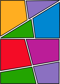 Layout Panel Comic Abstract