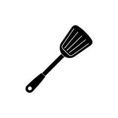 Vector illustration of Spatula silhouette.