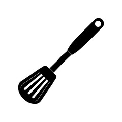 Vector illustration of Spatula silhouette.