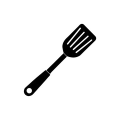 Vector illustration of Spatula silhouette.