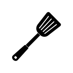 Vector illustration of Spatula silhouette.