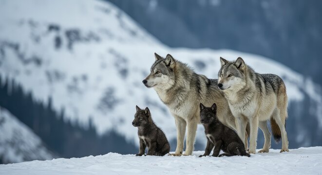 wolf, animal, wild, snow, wildlife, wolf family, wolves, winter, mammal, gray, predator, fur, nature, alpha wolf, grey, white siberian wolf, black, grizzly, lupus, gray wolf, carnivore, wildlife, anim