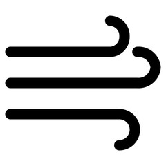 Naklejka premium wind icon - minimalist outline style icon