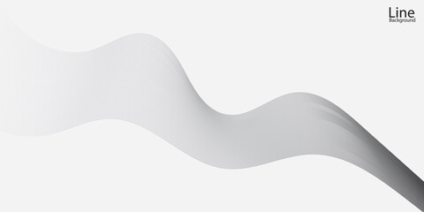 Abstract Glowing wave line background, dynamic wave pattern , modern flowing wavy line