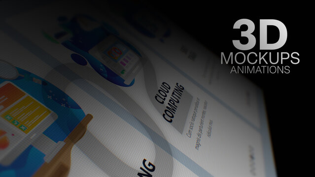 3D Mockup Camera Angle Animations (02) | Animated Screen Camera Close-Ups With Realistic Light and Depth (Drag & Drop)