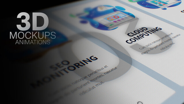 3D Mockup Camera Angle Animations (03) | Animated Screen Camera Close-Ups With Realistic Light and Depth (Drag & Drop)