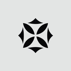 Obraz premium Diagonal Bloom Silhouette