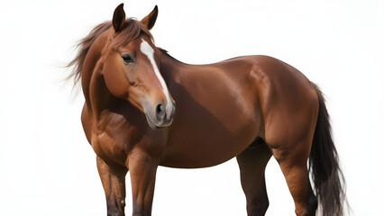 Obraz premium Horse isolated on white background