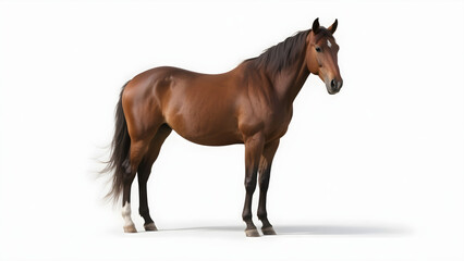 Obraz premium Horse isolated on white background