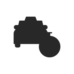 silhouette of taxi service icon