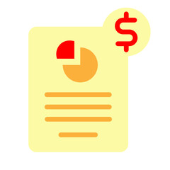 Company Budget Strategy Vector Flat Icon Design