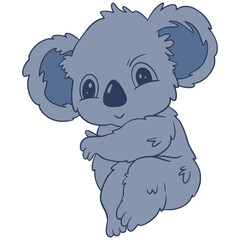 Koala Illustration Digital Drawing Koala Cute Art Characters 