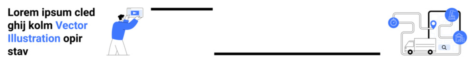Individual pointing at data screen connected to a logistic flow chart with vehicles, nodes, and pathways. Ideal for business technology, logistics strategy, data flow, digital transformation