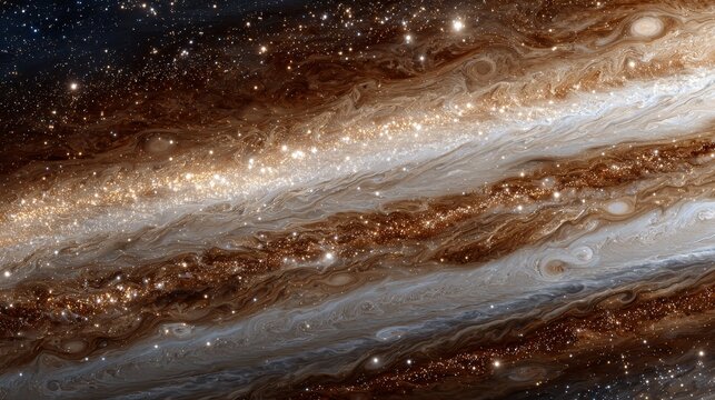 Jupiter texture with flat, front-facing surface in top-down view, even lighting, symmetrical patterns, soft aesthetic minimalism, uniform spacing creating a calm and balanced visual effect.
