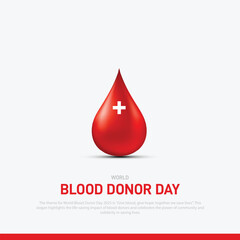 Fototapeta premium world blood donor day concept banner, poster, social media post, postcard, background, backdrop, template, greetings card, web banner, cover design etc.