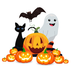 halloween pumpkin set